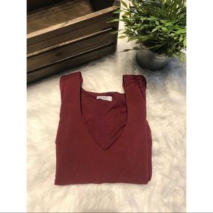 Maroon Tobi Mini Dress with Open Sleeves